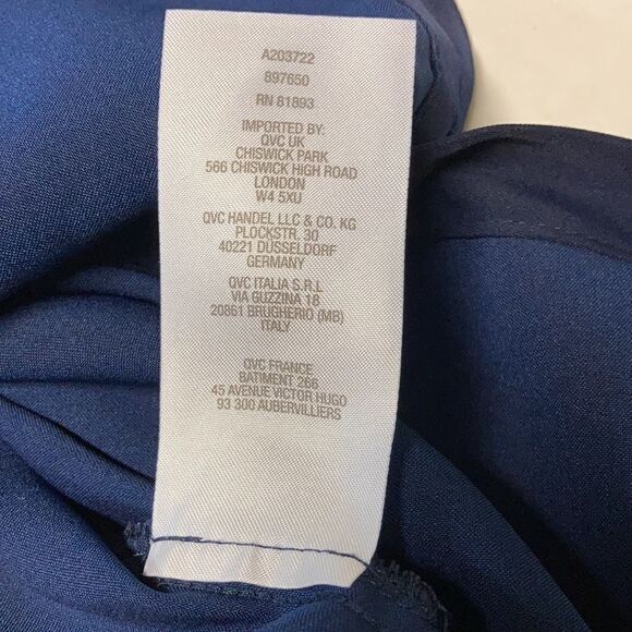 Susan Graver blue women’s top,Small - Picture 10 of 12